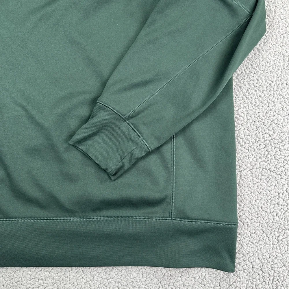 Nike Therma Fit Michigan State Football Hoodie Men 2XL Green Logo Pullover